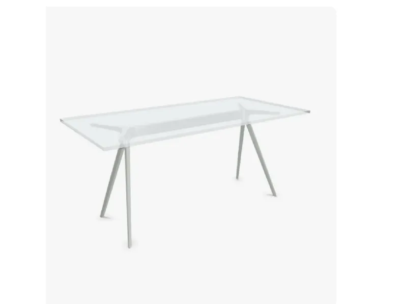 Tavolo Tavolo baguette 90x180 piano in cristallo magis Magis in OFFERTA OUTLET -62%