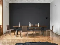 Tavolo rettangolare in legno Iron di Sangiacomo in Offerta Outlet
