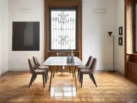 Tavolo rettangolare in legno Iron di Sangiacomo in Offerta Outlet