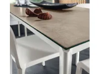 Tavolo rettangolare in ceramica Mario * di La primavera in Offerta Outlet