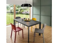 Tavolo rettangolare in ceramica Mario * di La primavera in Offerta Outlet