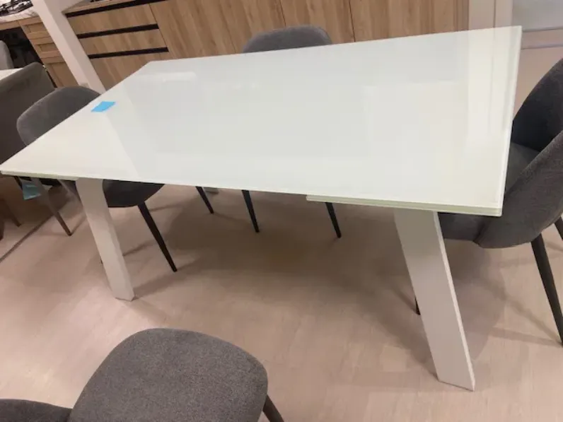 Tavolo Marte Target point in vetro Allungabile 