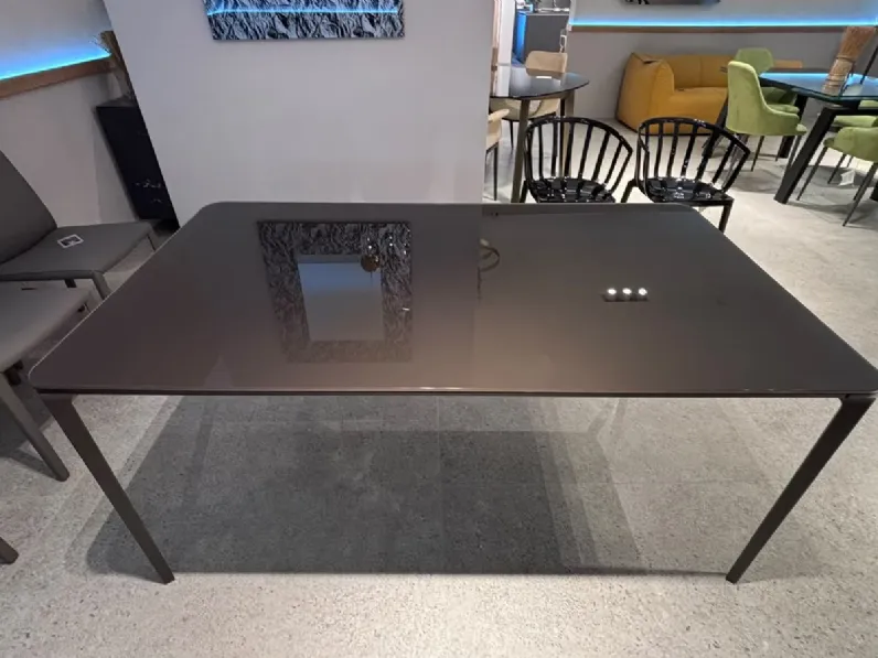 Tavolo rettangolare in vetro Slim extendable di Sovet in Offerta Outlet 