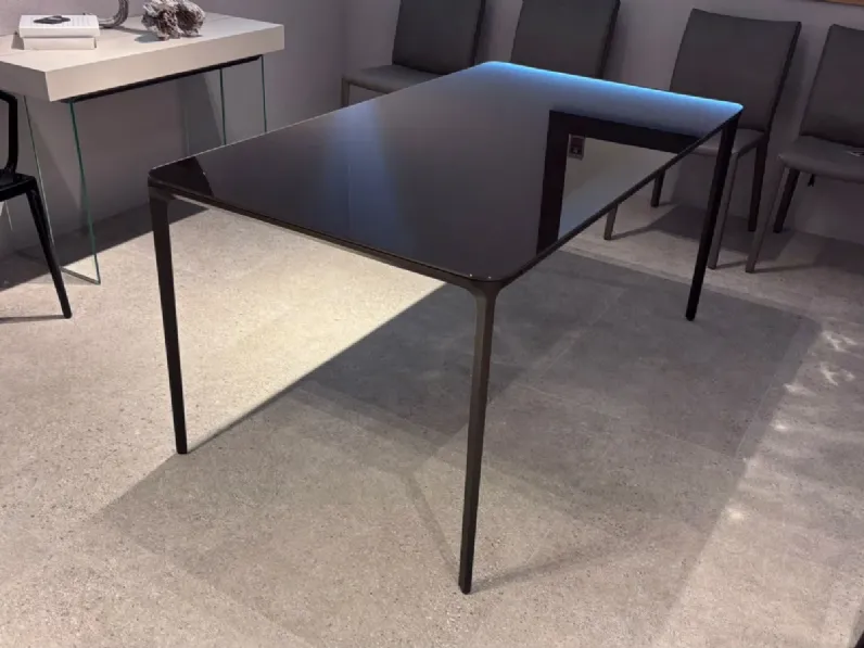 Tavolo rettangolare in vetro Slim extendable di Sovet in Offerta Outlet 