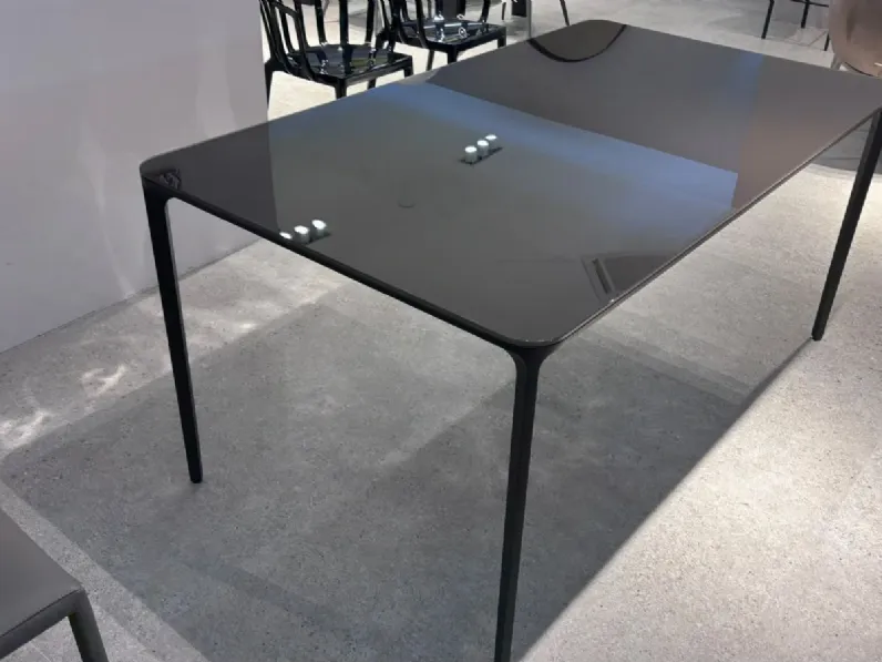 Tavolo rettangolare in vetro Slim extendable di Sovet in Offerta Outlet 
