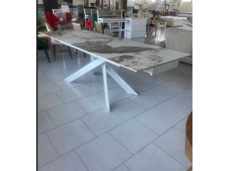 Tavolo  cristalceramica allungabile  pronta consegna Md work a prezzo ribassato