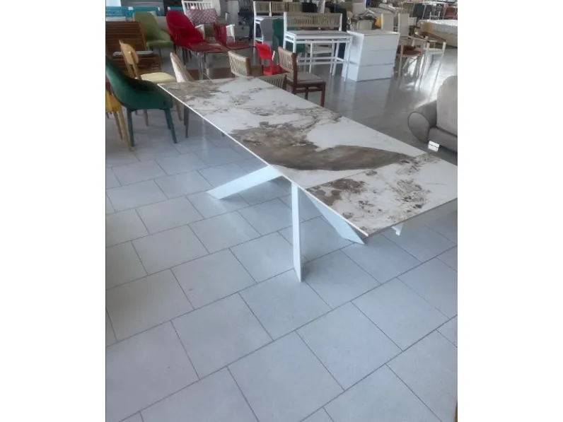 Tavolo  cristalceramica allungabile  pronta consegna Md work a prezzo ribassato