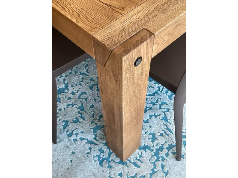 Tavolo legno mod clamp Domus arte in legno Rettangolare allungabile scontato 25%