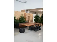 Tavolo sagomato in legno Kauri di Riva 1920 in Offerta Outlet