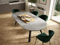 Tavolo in legno rotondo Convivio Ozzio in offerta outlet