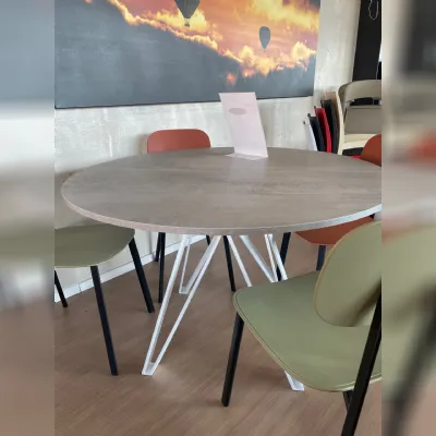 Tavolo Apple Zamagna in laminato Rotondo allungabile scontato 37%
