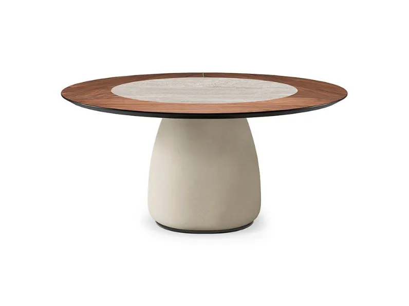 Tavolo Botero ker-wood round Cattelan italia in altri materiali Rotondo allungabile 