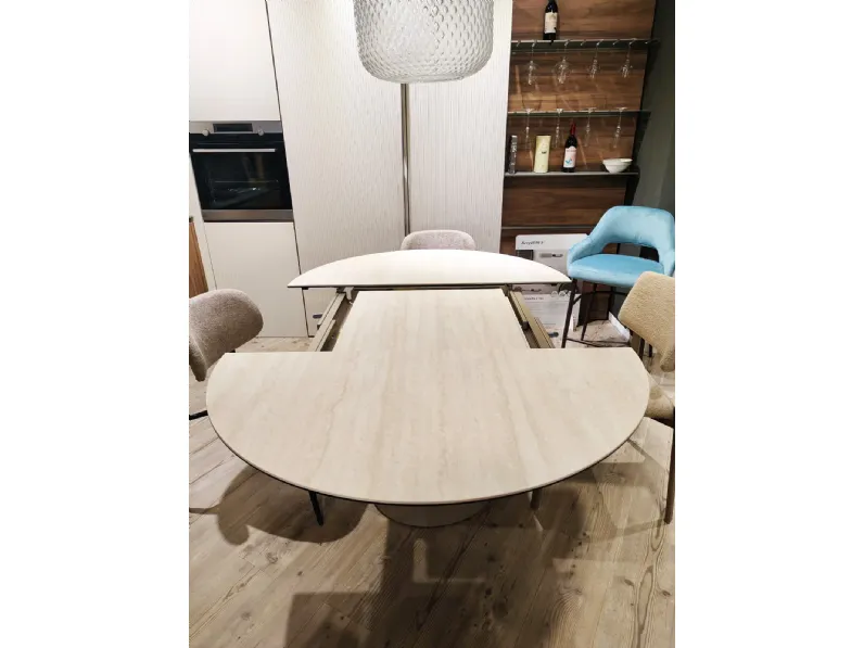 Tavolo rotondo allungabile Tango di Calligaris a prezzo riservato 