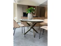 Tavolo Barone  Bontempi in ceramica Rotondo allungabile scontato 35%