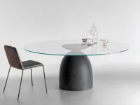 Tavolo rotondo in vetro Janeiro lago di Lago in Offerta Outlet