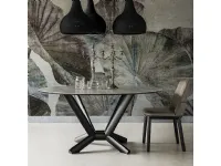 Tavolo Planer Keramik Round di Cattelan Italia in ceramica fisso.