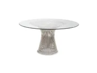 Tavolo Sigerico E/156/t in vetro Fisso, sconto del 15%. Max 75cm.