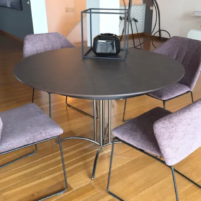 Tavolo rotondo in laminato Tavolo tondo di Artigianale in Offerta Outlet