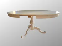 Tavolo rotondo in legno London di Collezione esclusiva in Offerta Outlet
