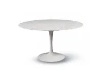 Tavolo rotondo in pietra Saarinen made in italy diametro 107 di Artigianale in Offerta Outlet