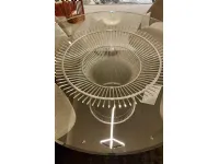 Tavolo in vetro rotondo Platner  Knoll in offerta outlet
