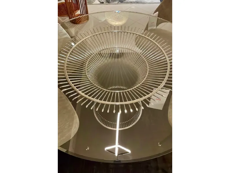 Tavolo in vetro rotondo Platner  Knoll in offerta outlet