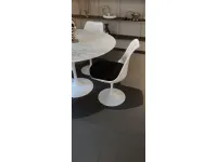 Tavolo in marmo rotondo Tavolo e/5 e sedie 6129 Sigerico in offerta outlet