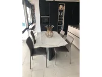 Tavolo con piano in ceramica rotondo di Target point a PREZZO OUTLET 