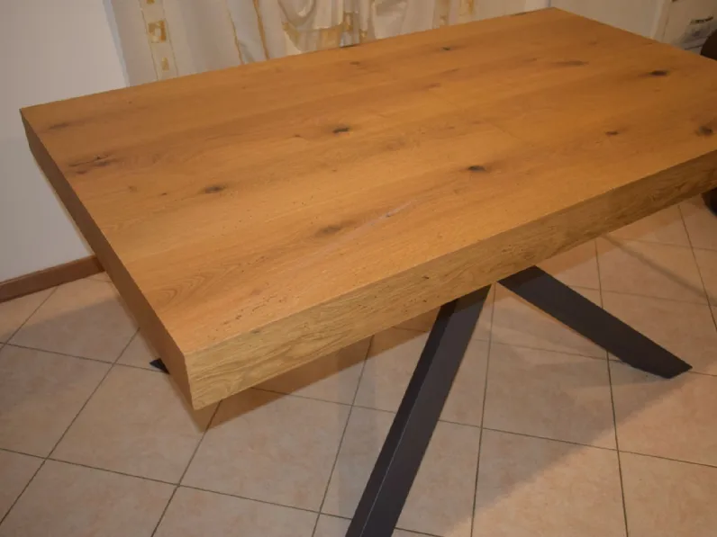 Tavolo in legno rettangolare Rovere Mottes selection a prezzo ribassato