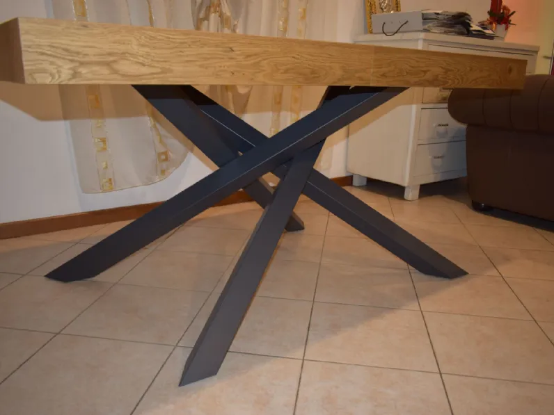 Tavolo in legno rettangolare Rovere Mottes selection a prezzo ribassato