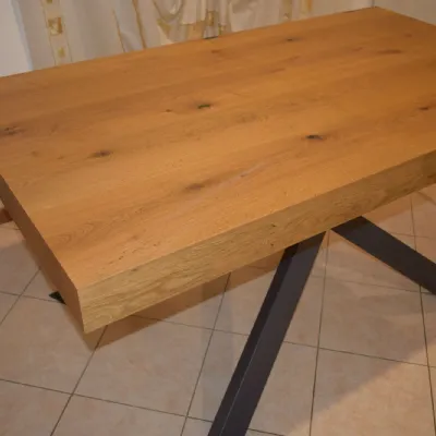 Tavolo in legno rettangolare Rovere Mottes selection a prezzo ribassato