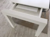 Tavolo in legno rettangolare Tavolo rovere verniciato bianco dim. 180x95 cm allungbile  sino a 280 cm Artigianale a prezzo ribassato