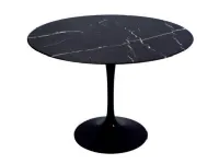 Tavolo rotondo in pietra Saarinen made in italy diametro 137  di Artigianale in Offerta Outlet