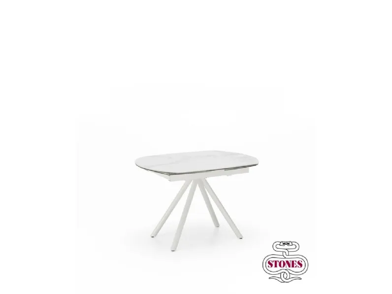 Tavolo sagomato a quattro gambe Kyoto four Stones scontato