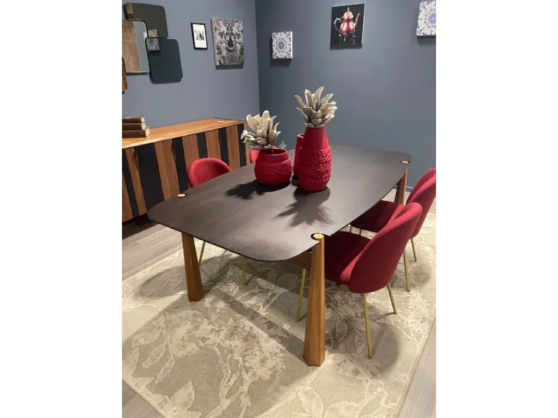 Tavolo in legno sagomato Cv 460 tavolo york Modo 10 in offerta outlet
