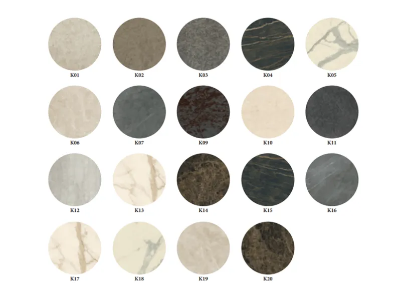 Tavolo sagomato in ceramica Arpa di Compar in Offerta Outlet