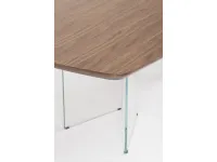 Tavolo sagomato in legno Castiels di Artigianale in Offerta Outlet