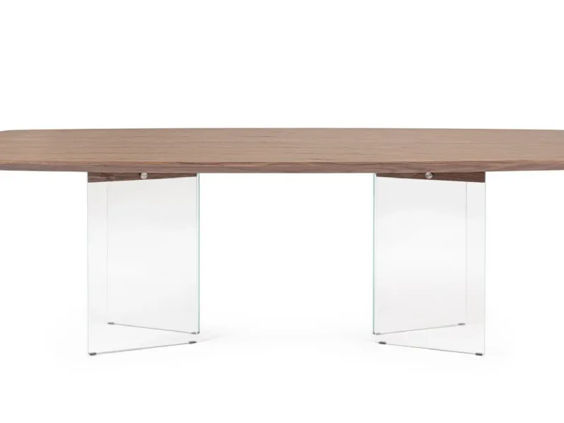 Tavolo sagomato in legno Castiels di Artigianale in Offerta Outlet