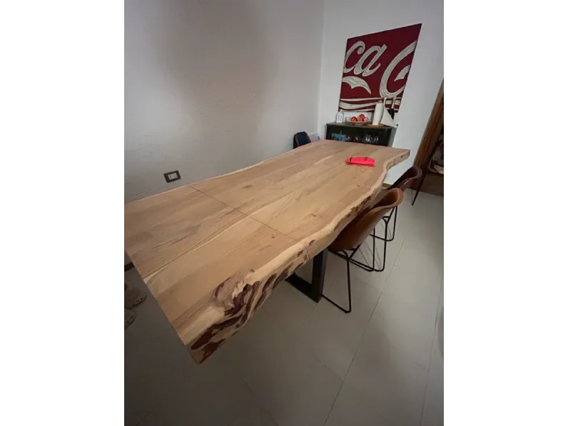 Tavolo in legno sagomato Tavolo allungabile   industrial legno  Nuovi mondi collection a prezzo ribassato