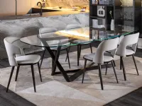 Tavolo Jones e vence outlet Diotti.com in vetro Fisso scontato 30%