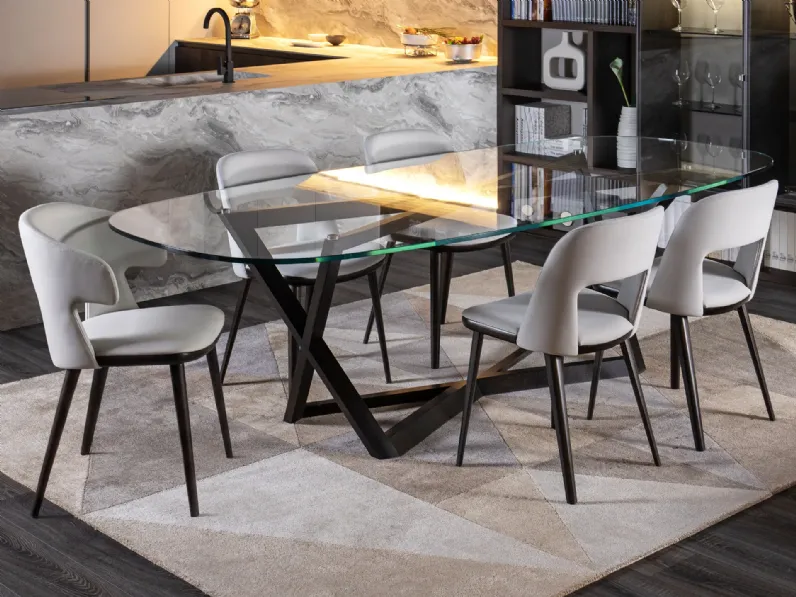 Tavolo sagomato Jones e vence outlet Diotti.com scontato del 40%