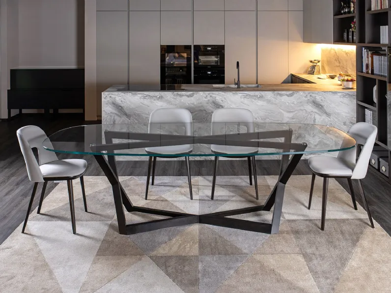 Tavolo sagomato Jones e vence outlet Diotti.com scontato del 40%