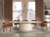 Tavolo in ceramica sagomato Napoleon Cattelan italia in offerta outlet