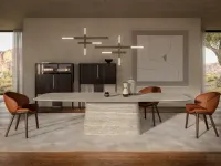 Tavolo in ceramica sagomato Napoleon Cattelan italia in offerta outlet