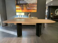 Tavolo sagomato in legno Pleat di Sigerico in Offerta Outlet