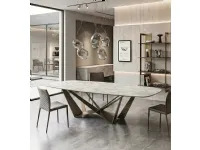 Tavolo sagomato Skorpio keramik Cattelan italia scontato del 35%