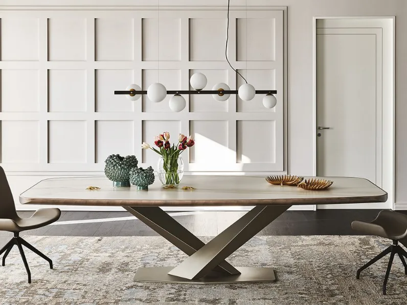 Tavolo Stratos keramik Cattelan italia in ceramica Fisso scontato 30%