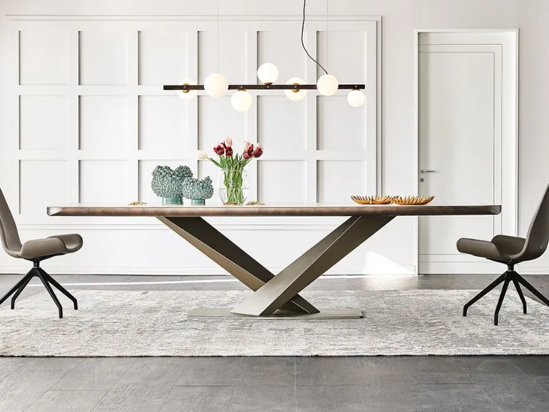 Tavolo Stratos keramik Cattelan italia in ceramica Fisso scontato 30%