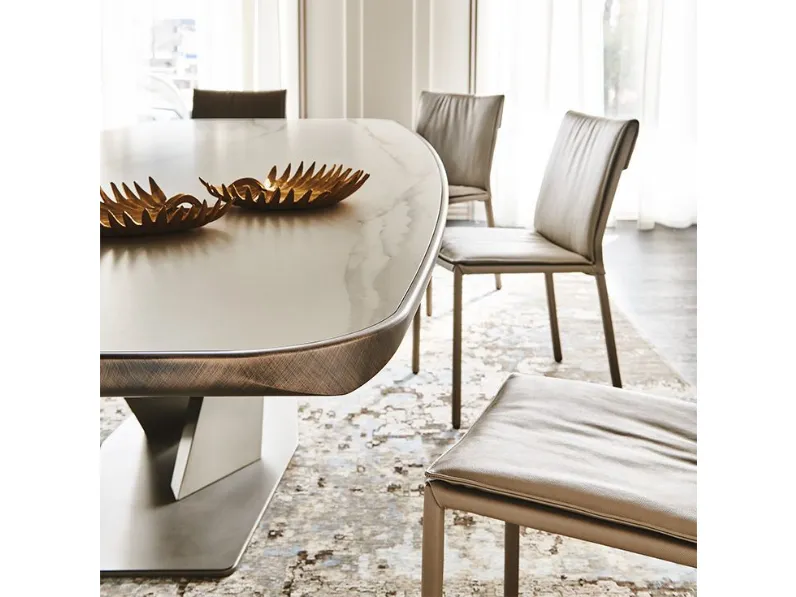 Tavolo Stratos keramik Cattelan italia in ceramica Fisso scontato 30%