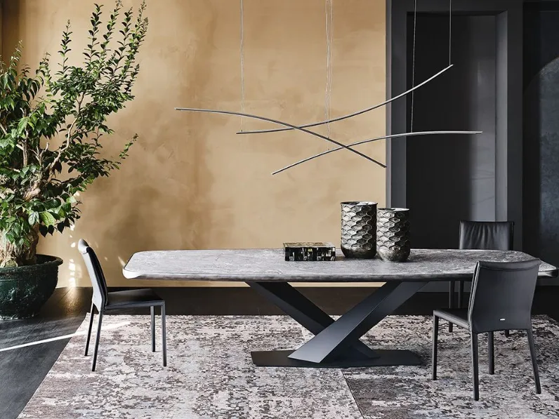 Tavolo Stratos keramik Cattelan italia in ceramica Fisso scontato 30%